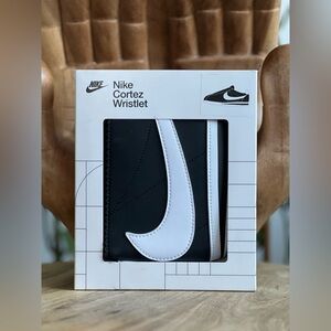 Nike Cortez Black and White Wristlet